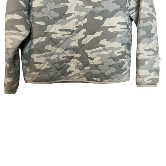 Z Supply Maya Dusty Sage Camo Snap Front Quilted Jacket Sz. M - Picture 8 of 12